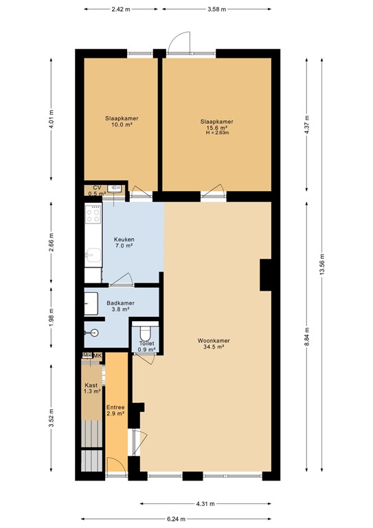 mediumsize floorplan